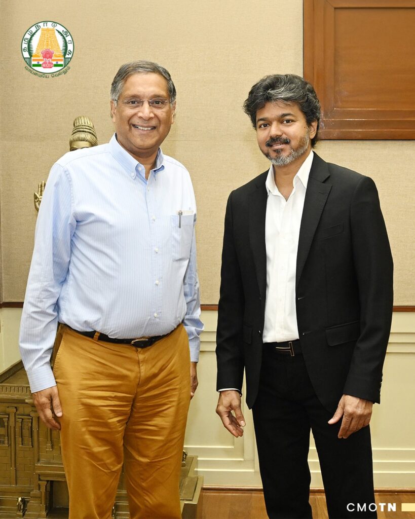 முதலமைச்சர் ச. ஜோசப் விஜயை தலைமைச் செயலகத்தில் சந்தித்த பொருளாதார நிபுணர் டாக்டர் அரவிந்த் சுப்ரமணியன்