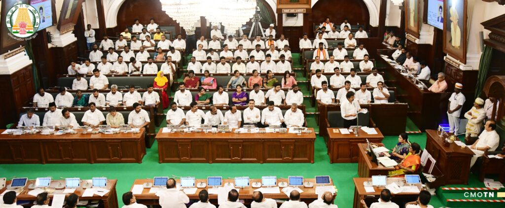 தொகுதி மறுவரையறை தொடர்பாக மக்களவை இடங்களை 543 ஆக நிரந்தரமாக்க வலியுறுத்தி சட்டப்பேரவையில் தீர்மானம் முன்மொழிந்த முதலமைச்சர் ச. ஜோசப் விஜய்