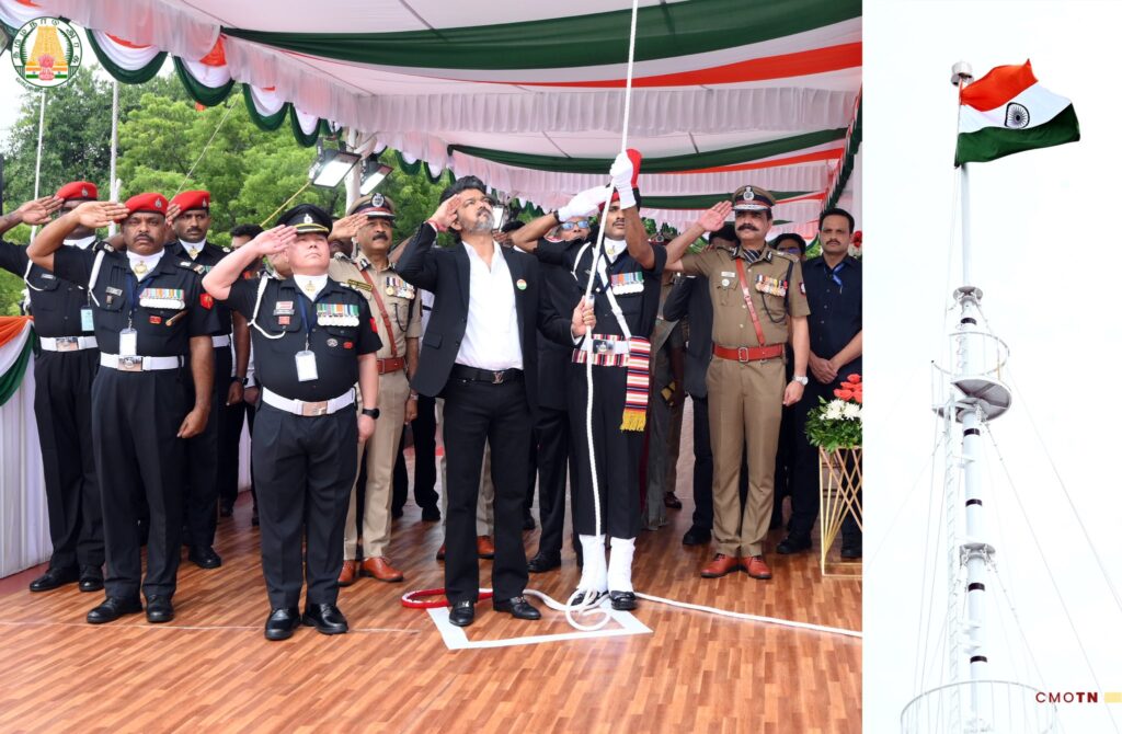 சுதந்திரத் திருநாளையொட்டி மக்களுக்கு நல்வாழ்த்து தெரிவித்த முதலமைச்சர் ச. ஜோசப் விஜய்