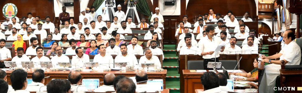“தமிழ்த்தாய் வாழ்த்து” பாடலை அனைத்து பொது நிகழ்ச்சிகளிலும் கட்டாயம் பாட வேண்டும் என்ற தீர்மானத்தை சட்டப்பேரவையில் முன்மொழிந்த முதலமைச்சர் ச. ஜோசப் விஜய்