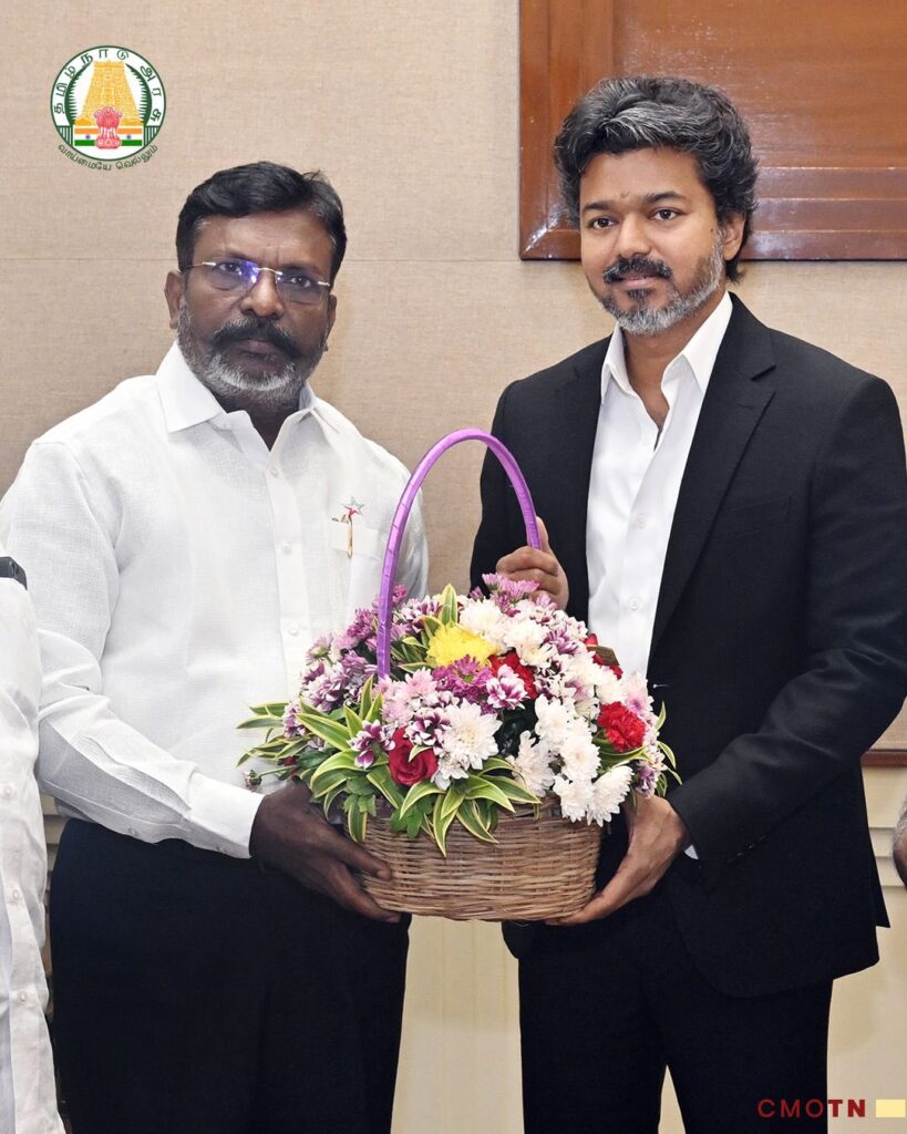 தொல். திருமாவளவனுக்கு பிறந்தநாள் வாழ்த்து தெரிவித்த முதலமைச்சர் ச. ஜோசப் விஜய்