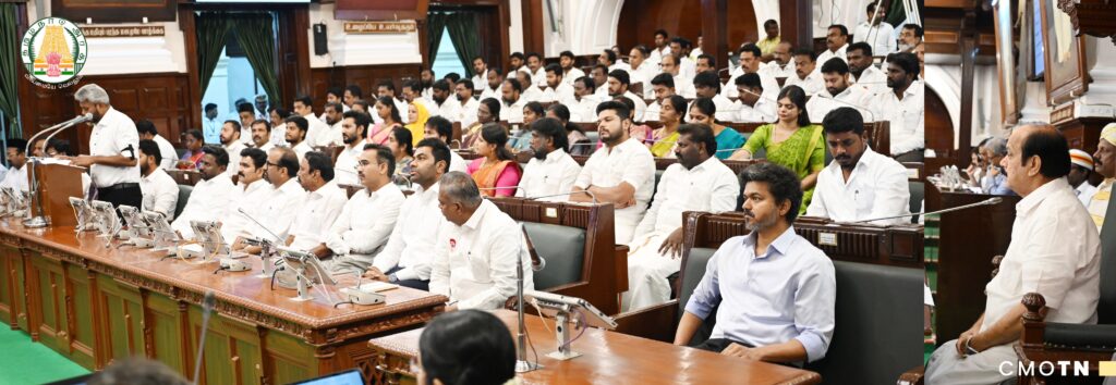 தமிழ்நாடு சட்டமன்றப் பேரவையில் 2026-27ஆம் ஆண்டிற்கான திருத்திய நிதிநிலை அறிக்கையை தாக்கல் செய்த நிதியமைச்சர் நெ. மரிய வில்சன்
