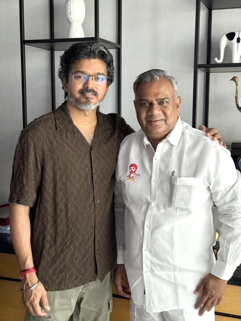 பிறந்தநாளை முன்னிட்டு முதலமைச்சர் விஜயை சந்தித்து வாழ்த்து பெற்றார் பொதுச்செயலாளர் N. ஆனந்த்