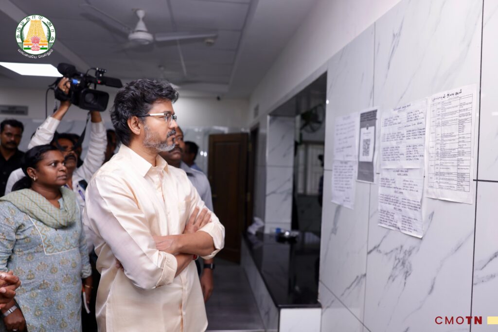 சென்னை சைதாப்பேட்டை சமூக நீதி விடுதிகளில் ஆய்வு மேற்கொண்ட முதலமைச்சர் ச. ஜோசப் விஜய்