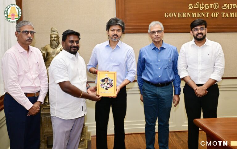 முதலமைச்சர் ச. ஜோசப் விஜய் 100 நாள் சாதனை மலரை வெளியிட்டார்