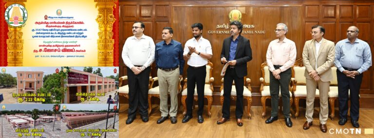 முதலமைச்சர் ச. ஜோசப் விஜய் – இருக்கன்குடி மாரியம்மன் திருக்கோயில் புதிய கட்டடங்கள்